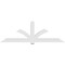 Ekena Millwork Redmond Architectural Grade PVC Gable Bracket, 108"W x 36"H x 6"D x 6"F, 8/12 Pitch GBP108X36X0606RED00 - alternate 3
